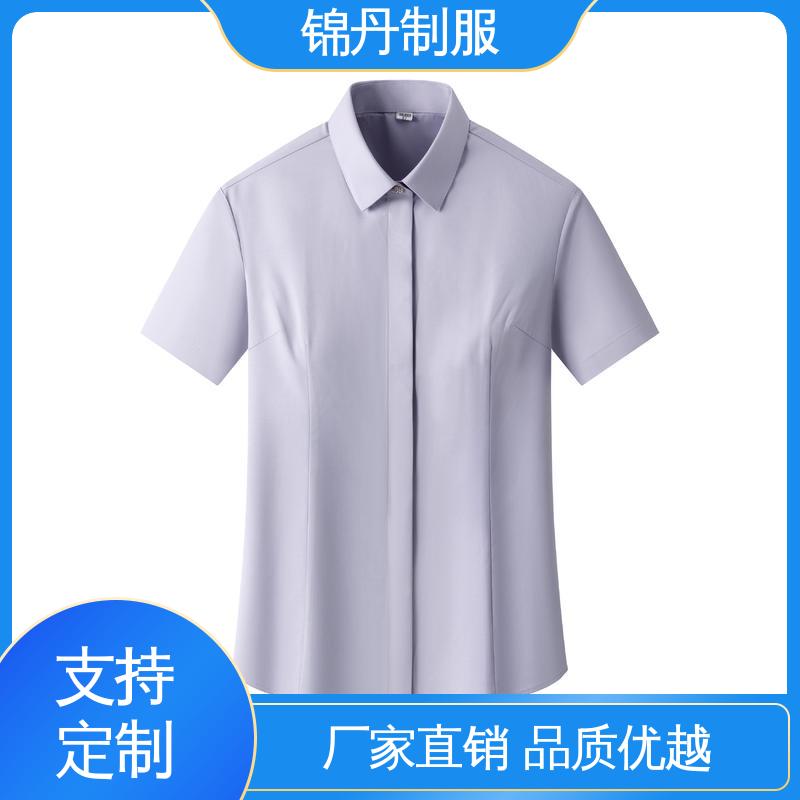 清|远 短袖女衬衫 半袖纯色衬衣 源头厂家 免费印LOGO