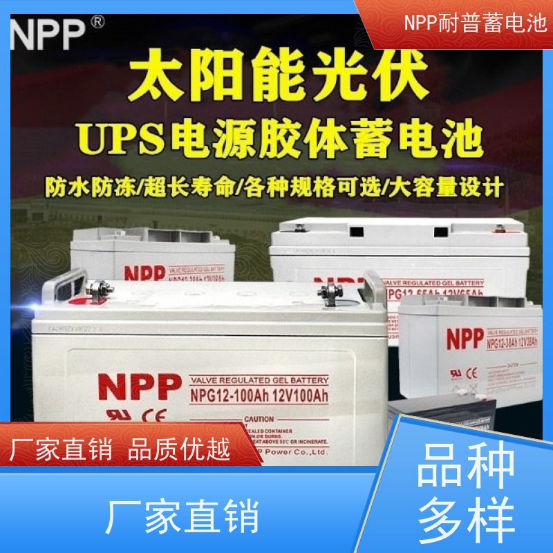 UPS不间断电源蓄电池 NPG12-100 适用光伏通信消防 质量保证 