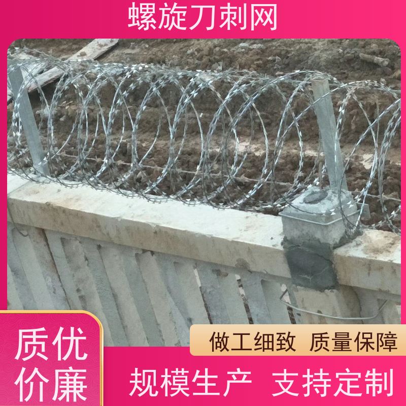 蛇腹型刀刺网小区学校防爬防盗网防触摸热镀锌围墙刺滚笼安装