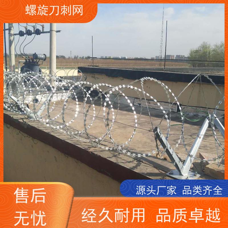 蛇腹型刀刺网路边防攀爬铁蒺藜高锌刀片刺丝安装