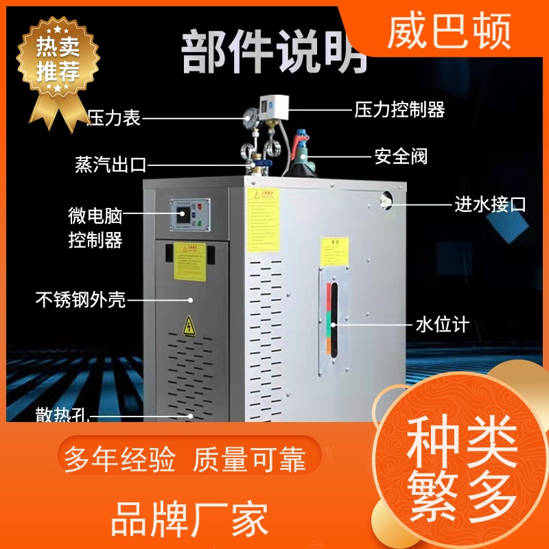  洗涤服务行业 高压7公斤 常压电蒸汽发生器 304不锈钢内胆