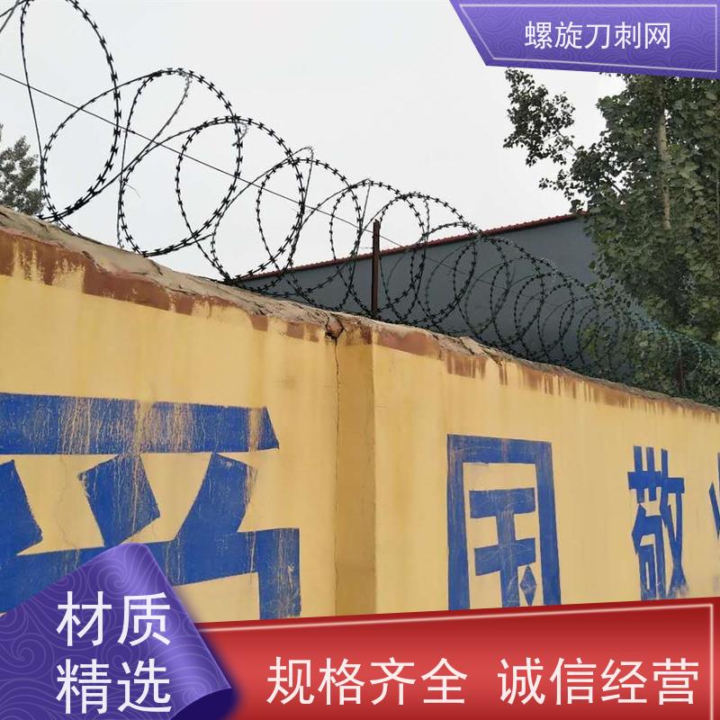 防盗刺绳加粗耐用警戒斧行型刀片防爬网201螺旋刀刺网材质