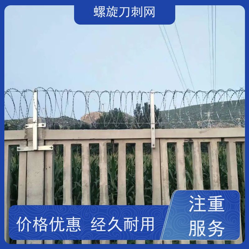 蛇腹型刀刺网小区围墙刺滚笼普锌防攀爬刀片刺绳使用年限