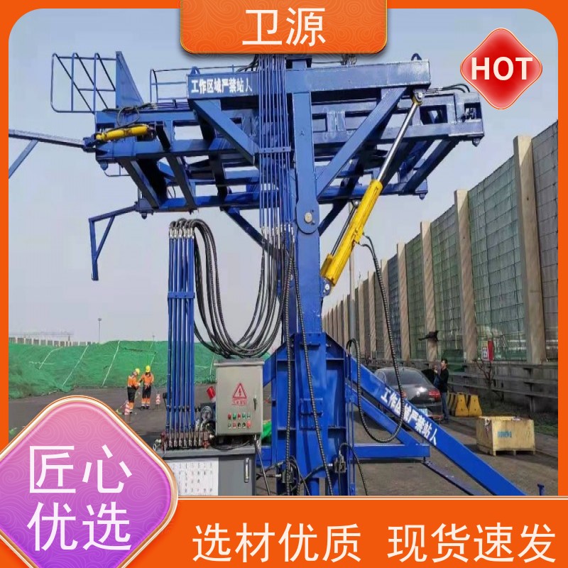 卫源 集装箱液压翻转机 废钢倾倒 低噪音设计 极端工况验证