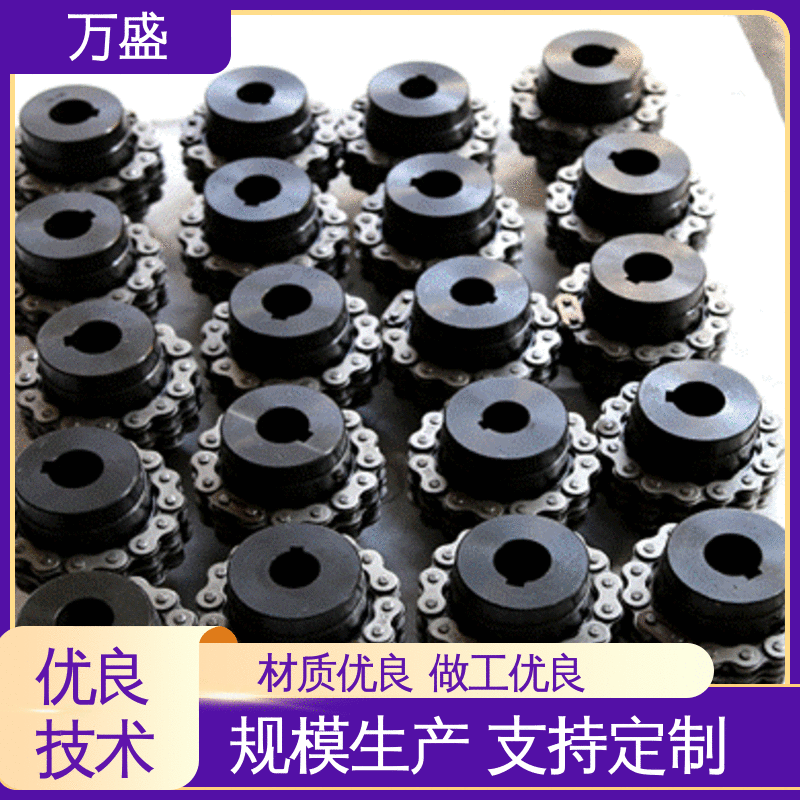 泵专用 耐油性能好 KC-10020 带润滑滚子链联轴器 万盛