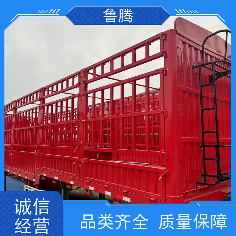 源头实力厂家 13米定制花篮半挂车 钢板鼓刹车桥 应用型广