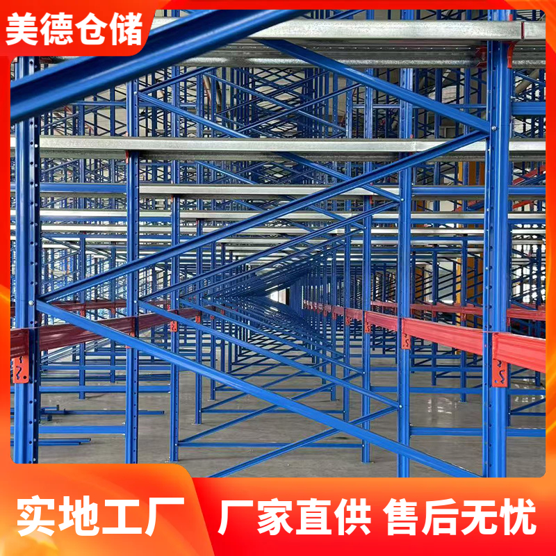 国德冷库穿梭货架加工车间专用重型仓储设备高效存储系统