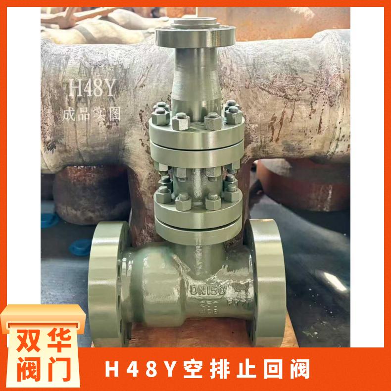 H48Y空排止回阀 防倒流电站专用高温高压法兰连接 双华阀门
