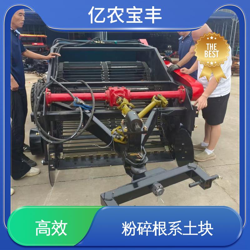亿农宝丰 粉碎根系土块 全自动 废旧地膜回收机 梳齿 转框 动刀 定刀式