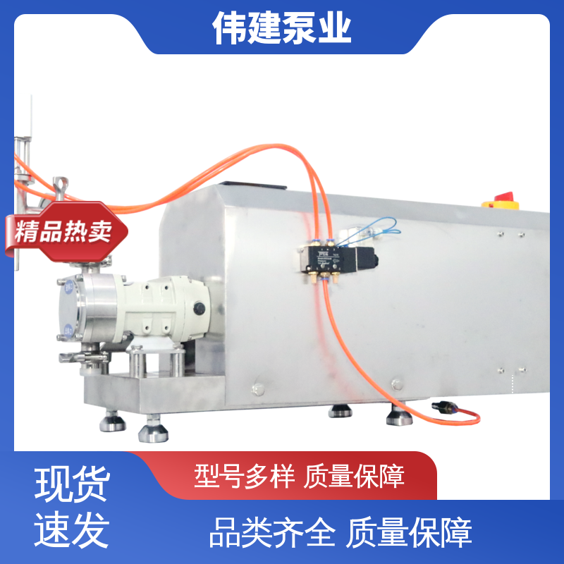 伟建 膏状麦芽糖灌装机 大流量高压力 快速拆卸清洗