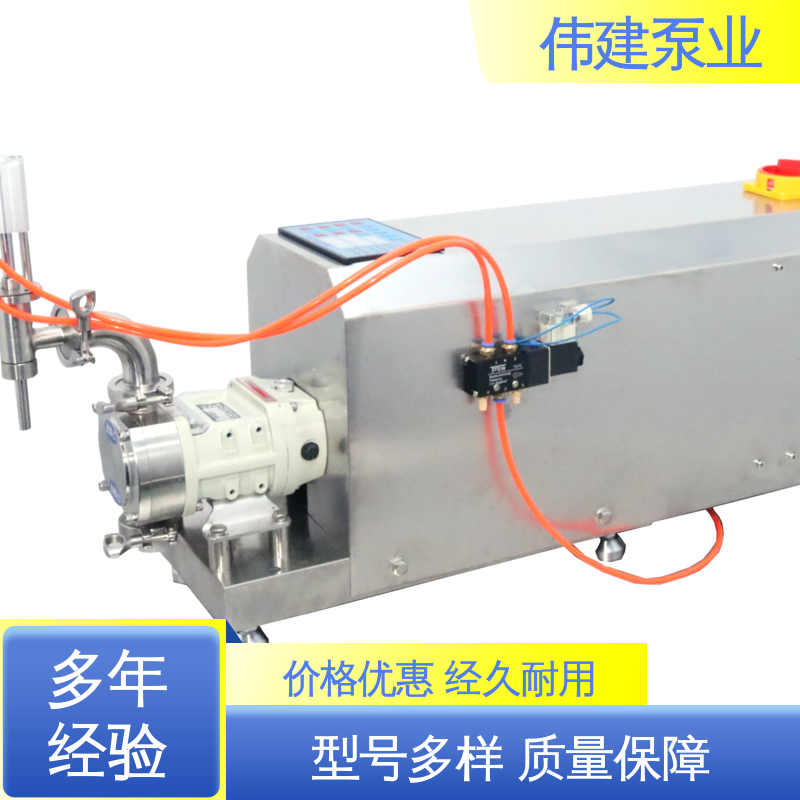 伟建定制 高粘度物料输送泵 运行噪音小 防拉丝