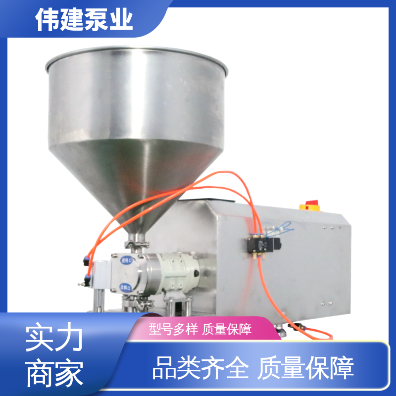 伟建 碳素合金钢材质 芝麻酱香油灌装机 体积小重量轻 输出量稳定