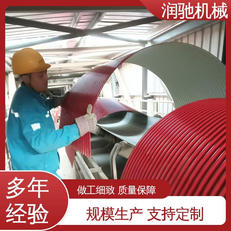 润驰生产 安装方便 煤矿砂石料厂用 皮带机防尘瓦 