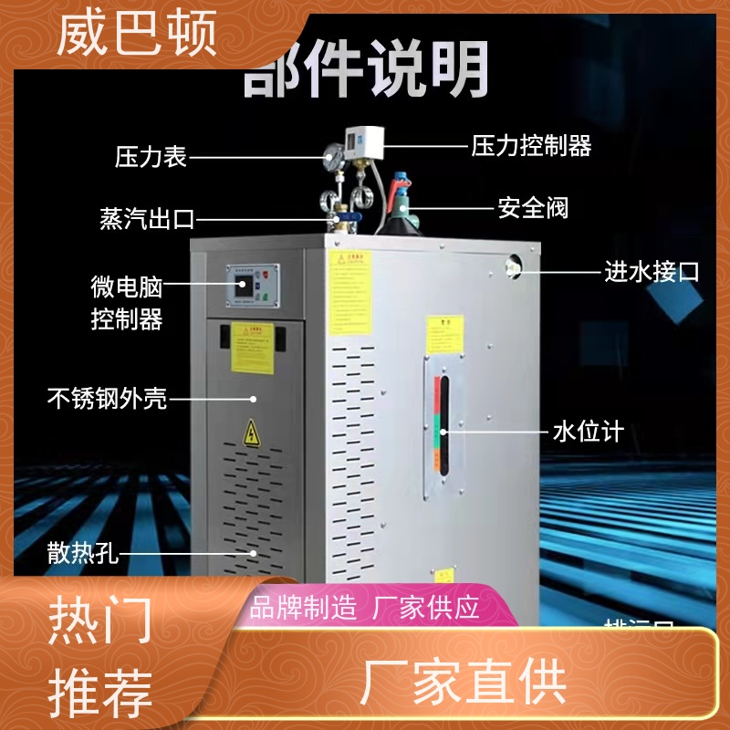  48KW电蒸汽发生器 超压保护 科研实验室 高压7公斤