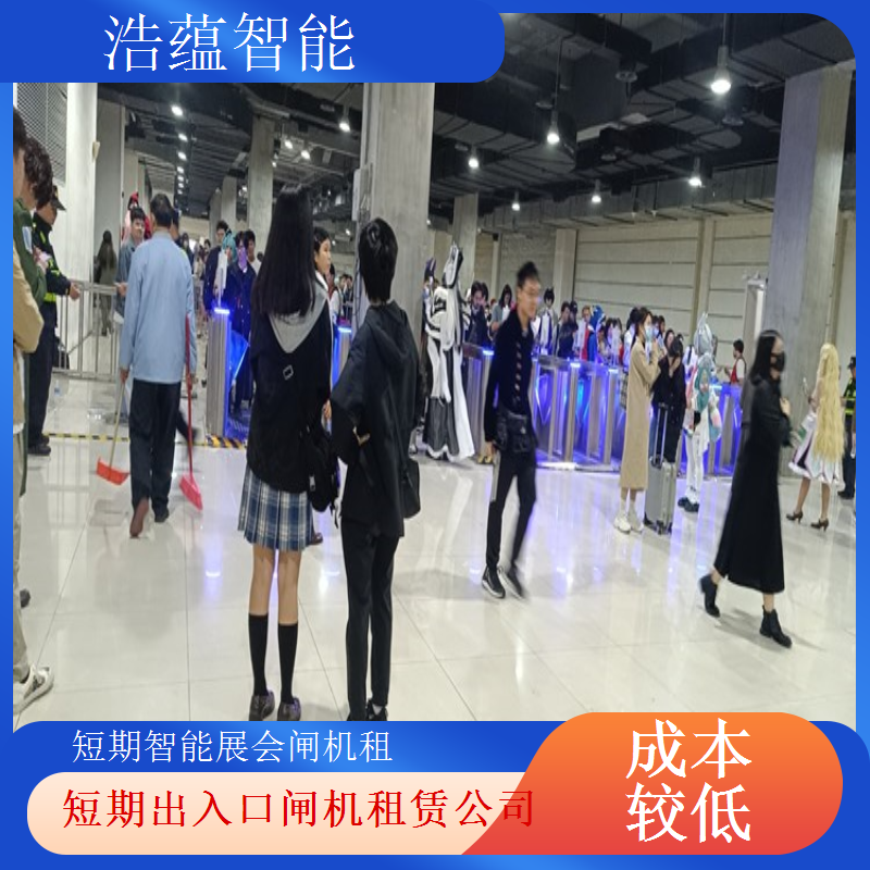 临时闸机租赁 - 高端摆闸二维码款 + 大型场技术服务