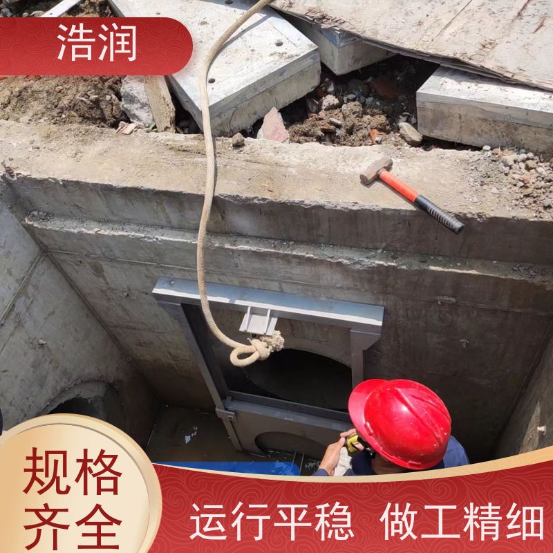 浩润 一体化液动下开式闸门 防腐性强 结构合理 长期供应