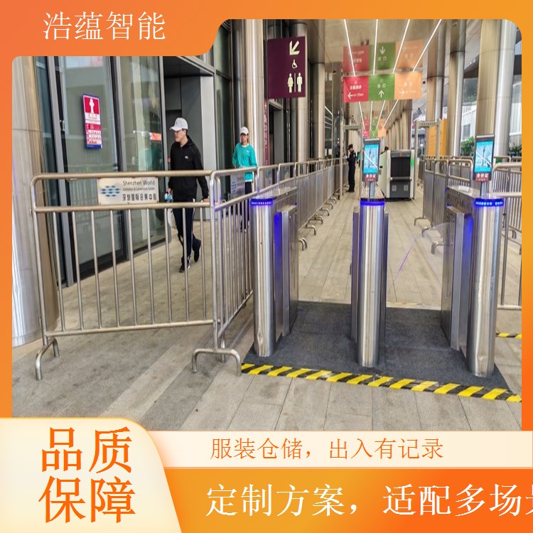 服装高峰时段闸机租赁 短期增加通道应对购物高峰