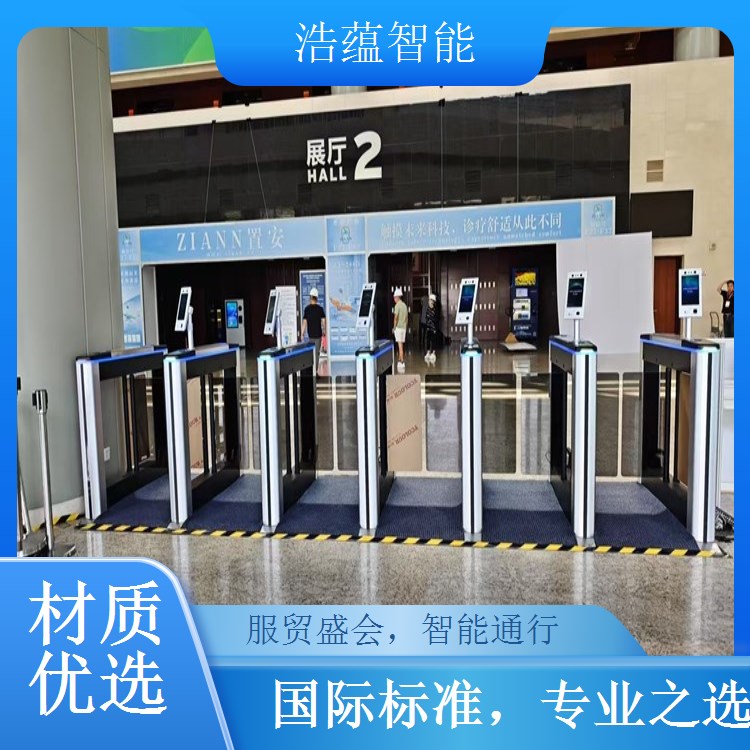 进出口商品双向通行闸机租赁 灵活适配人员货物双向流动