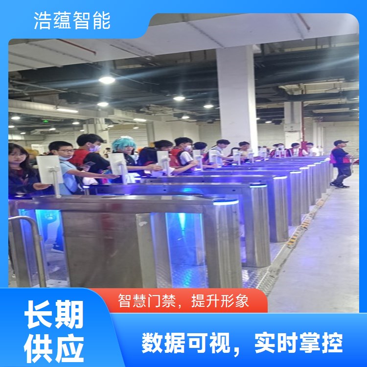 国际消费品快速通行闸机租赁 每秒 2 人通过应对观展高峰