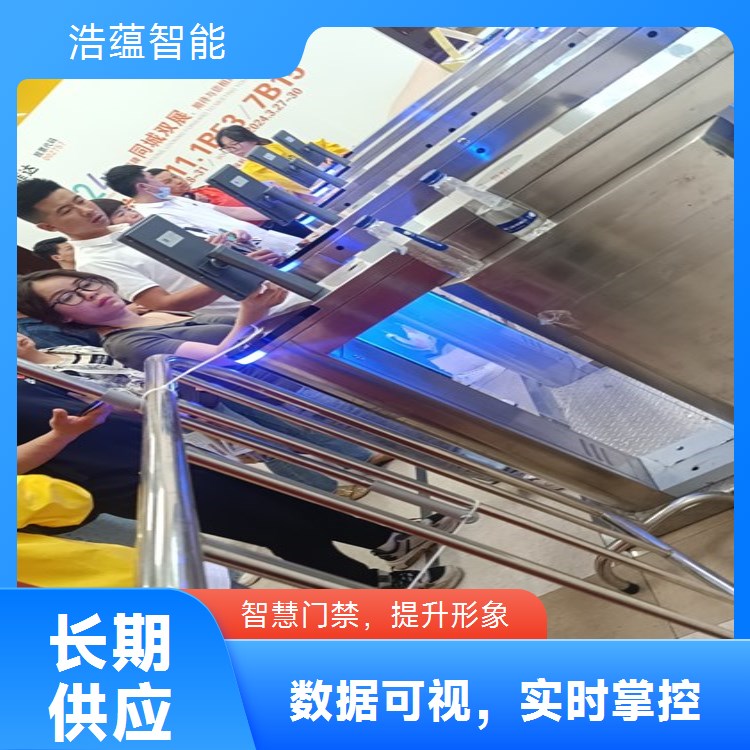 国际消费品简约闸机租赁 简洁外观融入国际展会氛围