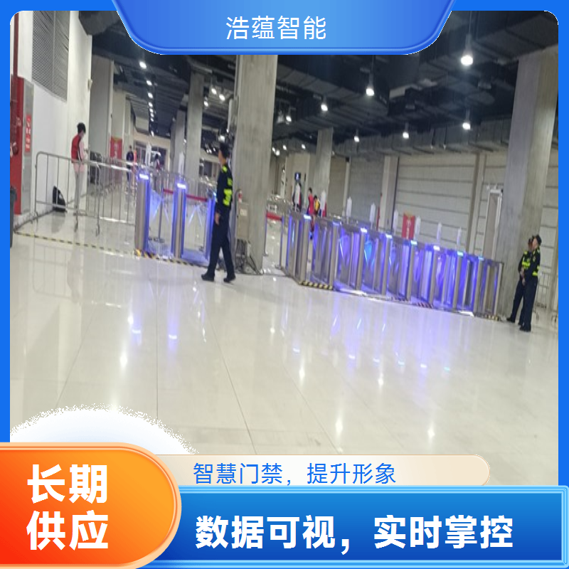 国际消费品智能三辊闸租赁 防尾随保障展会区域安全