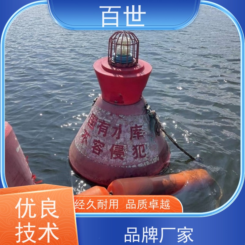 百世 海上工程 拦污屏障 漂浮物拦截 钢丝绳锚固