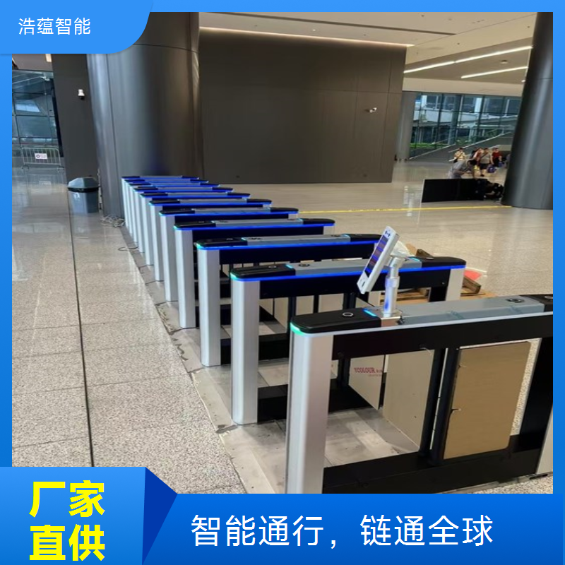 租赁闸机用于供应链促进博览会，实现高效的电子票管理