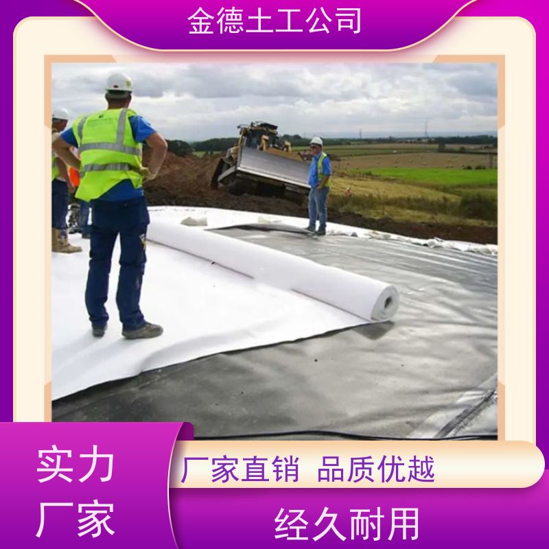 金德 200g聚酯长丝无纺布 抗拉强度较高 垃圾填埋场衬垫
