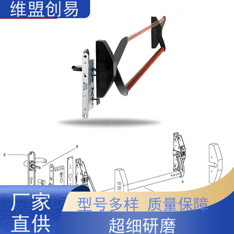 韶关防火门紧急安全出口锁具生产厂家下压式推杆锁