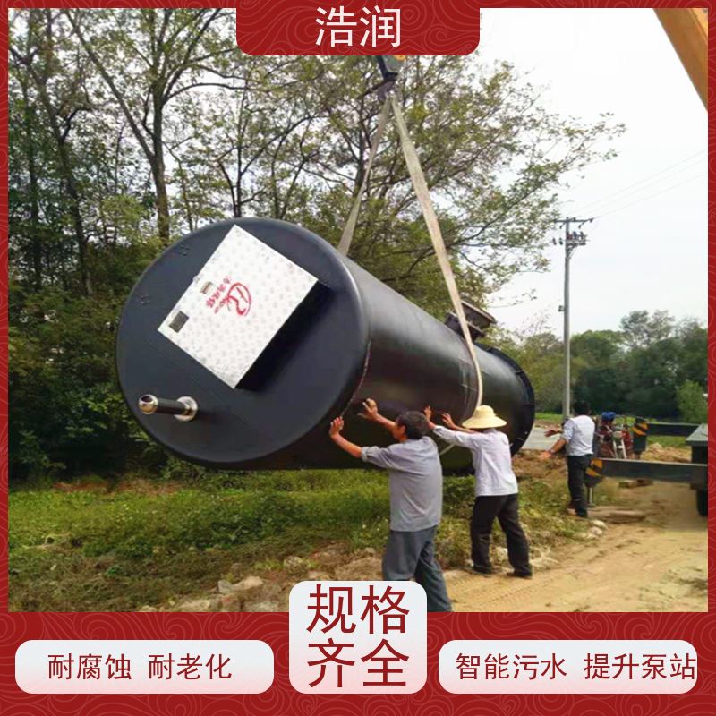 浩润 智能污水提升泵站 耐腐蚀 耐老化 水利站排水防涝输送设备