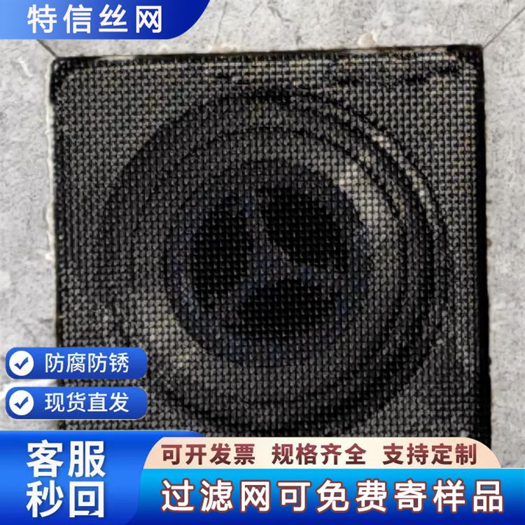 塑料颗粒过滤筛网片 平纹编织铁丝网 黑丝铁布 特信丝网定制