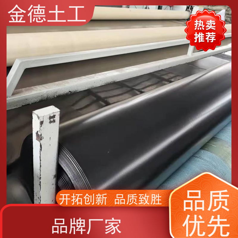 金德土工 20密耳厚光面HDPE黑膜 生态环保型 阻止污染物扩散