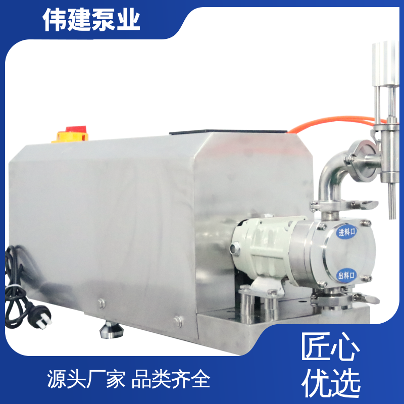 伟建定制 304不锈钢材质 番茄酱灌装机 计量精准 运行噪音小