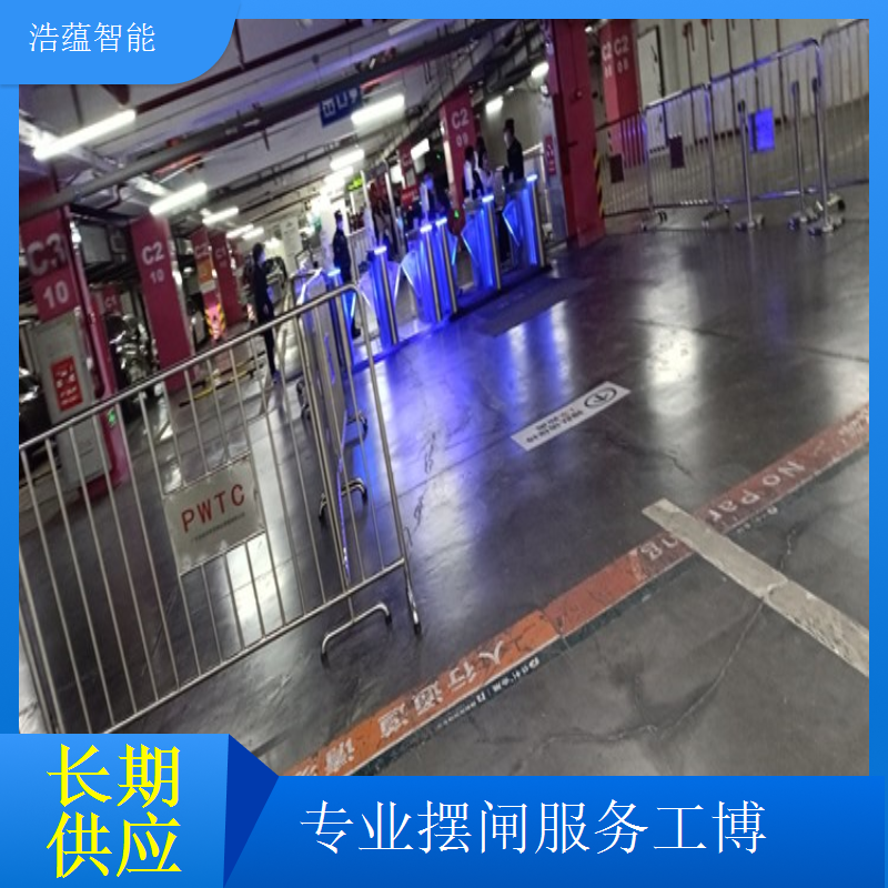 工业博览会摆闸闸机租赁 - 防尾随二维码款 + 博览适配租用