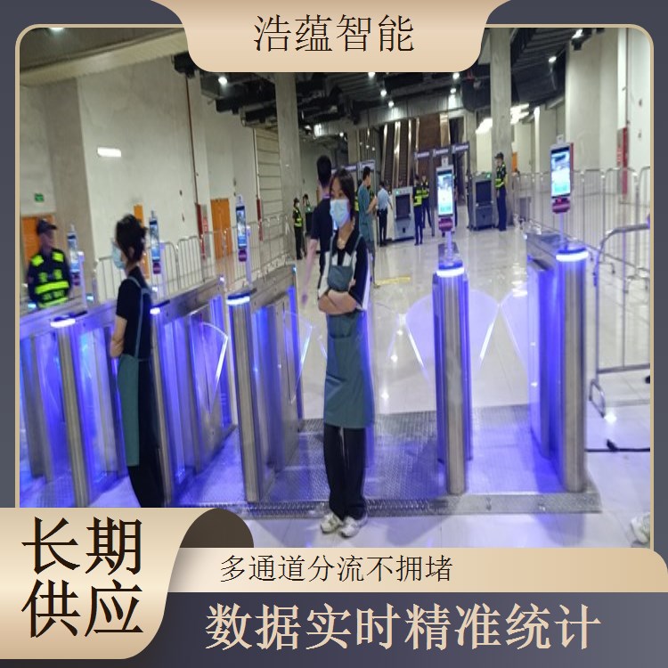 工业博览会摆闸闸机租赁 - 防尾随二维码款 + 短期技术支持全