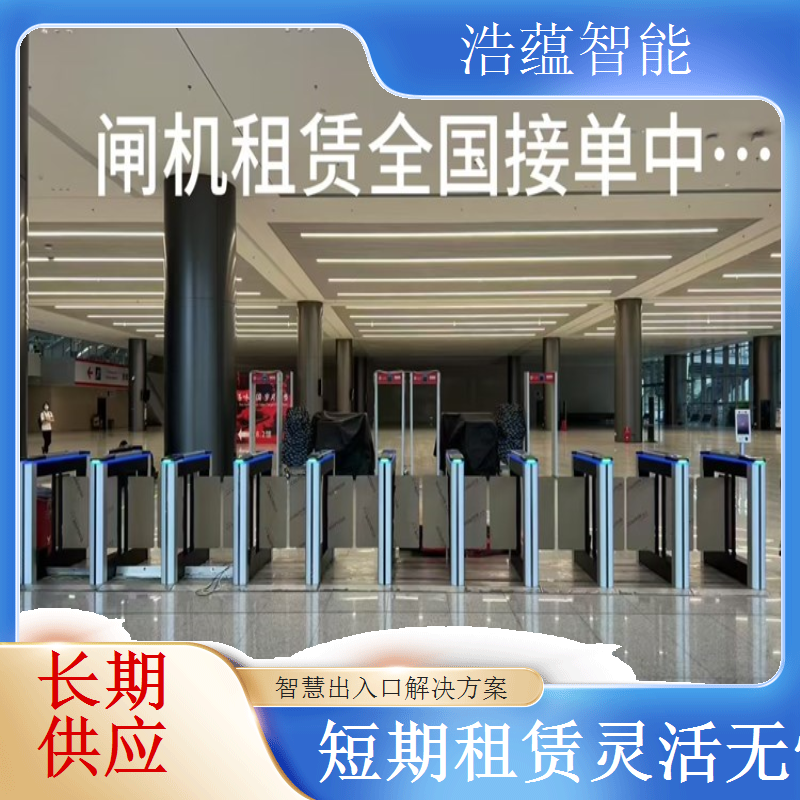 工业博览会摆闸闸机租赁 - 人脸识别款 + 大型博览技术驻场
