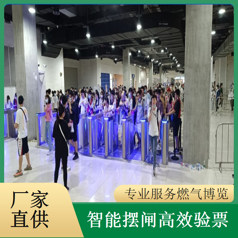 燃气博览会摆闸闸机租赁 - 防尾随二维码款 + 大型博览维护