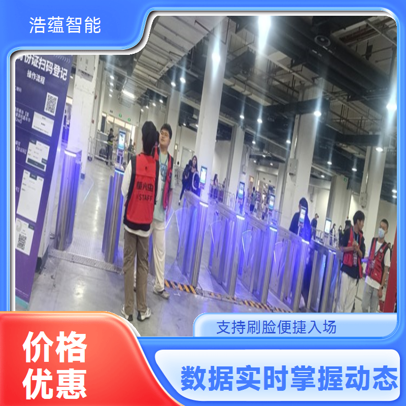 养老服务业博览会摆闸闸机租赁 - 防尾随二维码款 + 博览维护支持