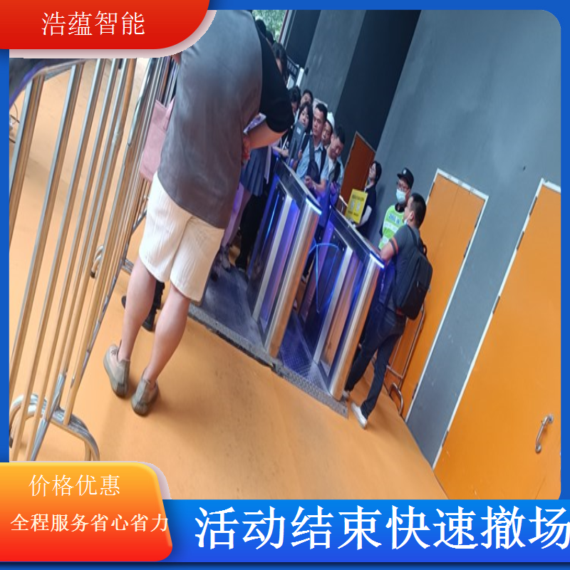 养老服务业博览会摆闸闸机租赁 - 二维码快速通行款 + 博览技术支持