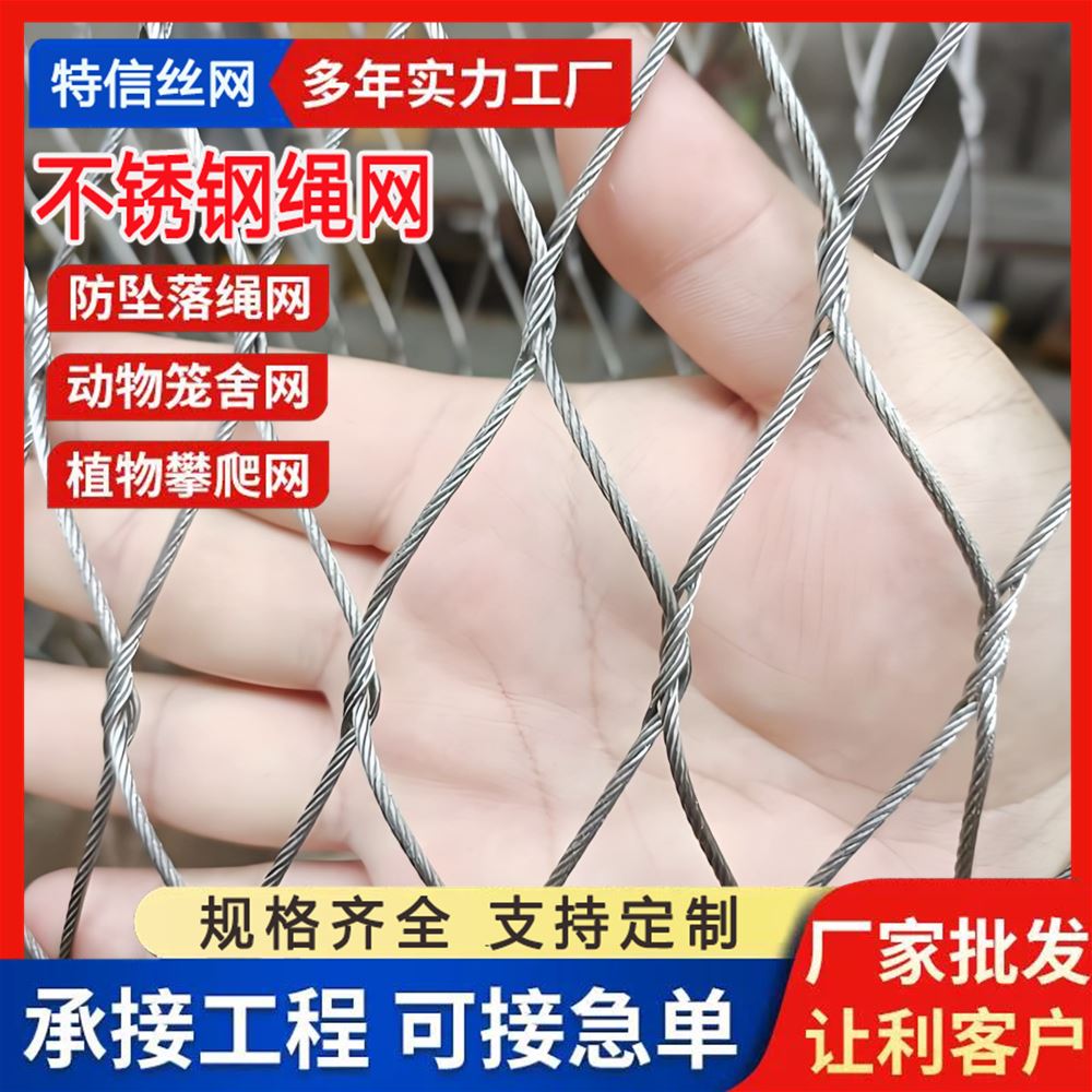 特信金属 不锈钢绳网 经久耐用 厂家直供 高空专用 304