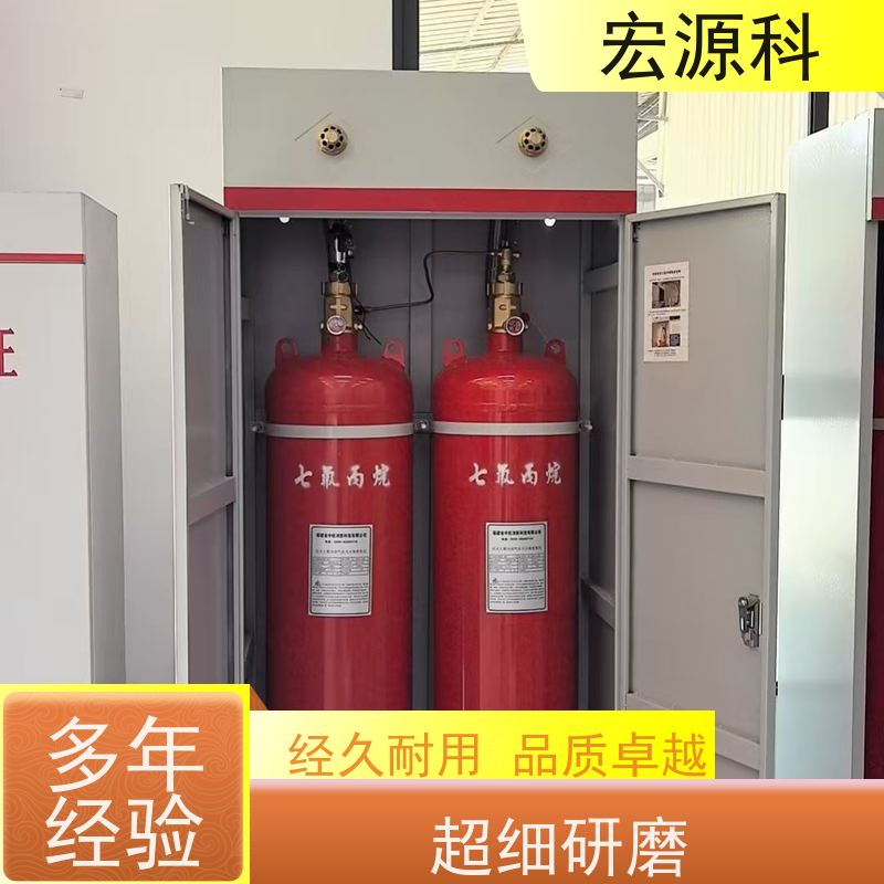 宏源科 适用于档案室 双柜式七氟丙烷气体灭火装置 免费安装指导