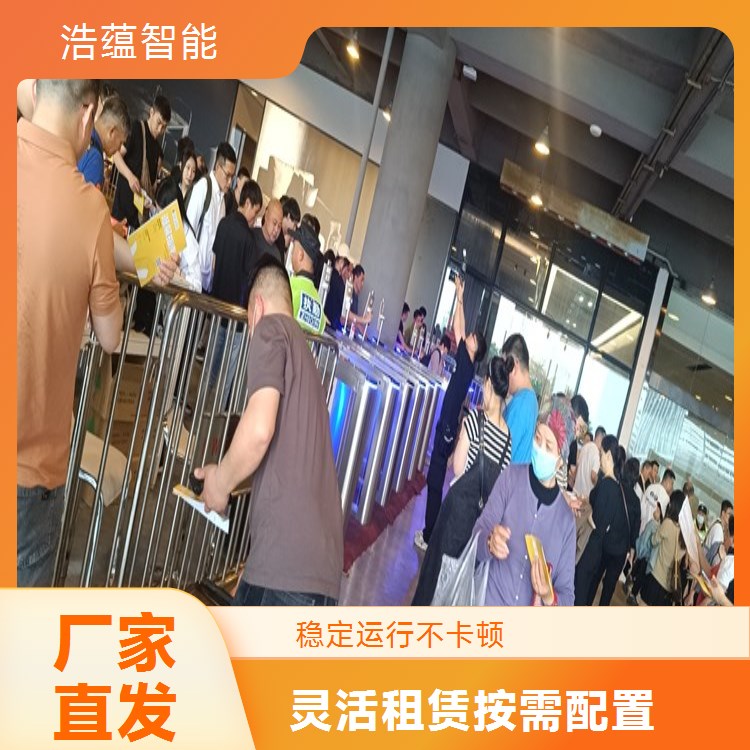 租赁多台摆闸机用于大型餐饮展会单价更优惠