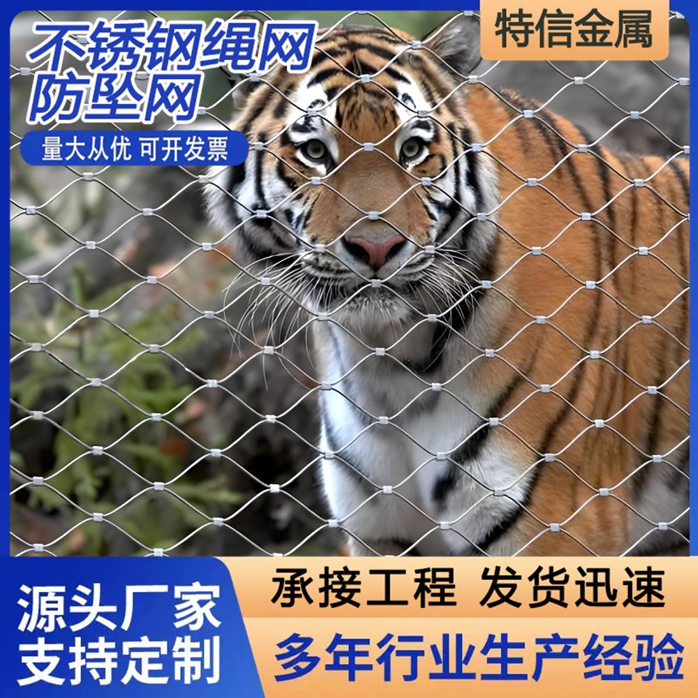 楼梯装饰防护网 防高空抛物网 钢丝绳网 特信厂家 支持定制