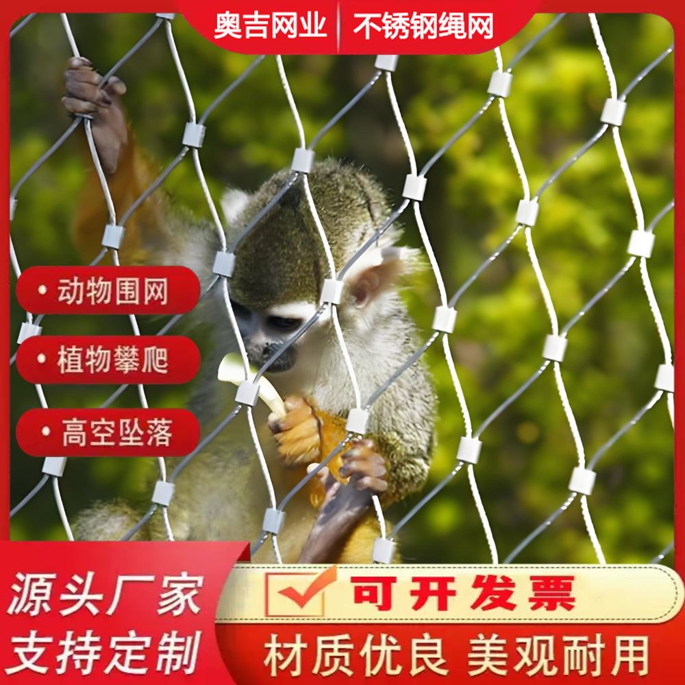 特信直售 不锈钢卡扣绳网 可开票 可按需定制 景区专用 铁
