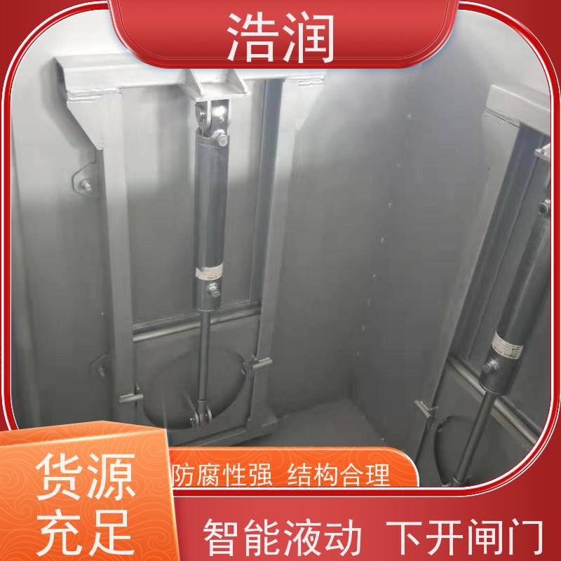 浩润 304不锈钢液动限流闸门 附壁安装 供货及时