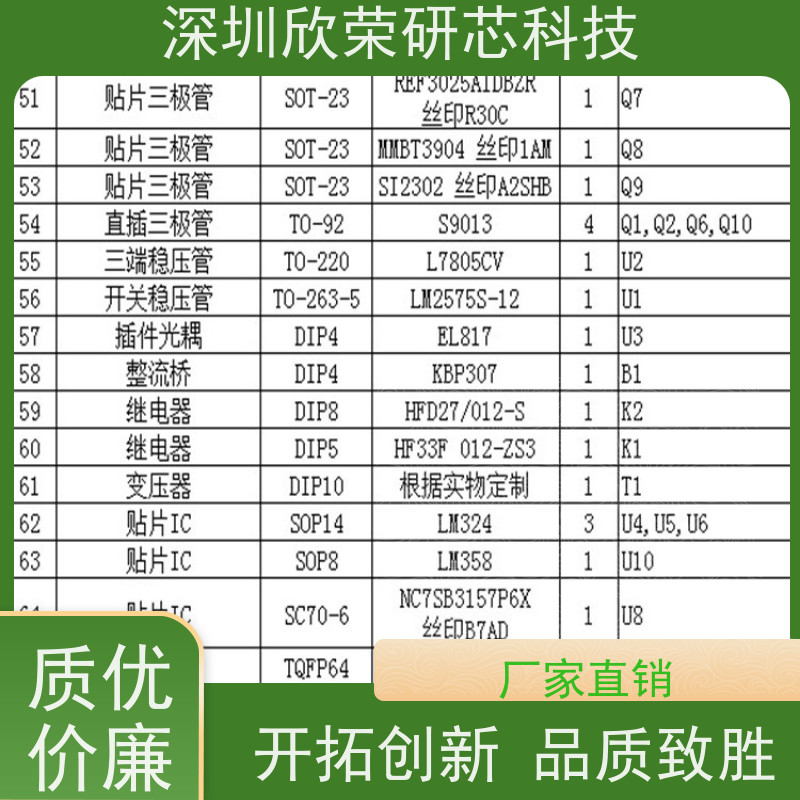 pcb加工制作 电路板抄板成品复制克隆 pcba批量定制 BOM配单