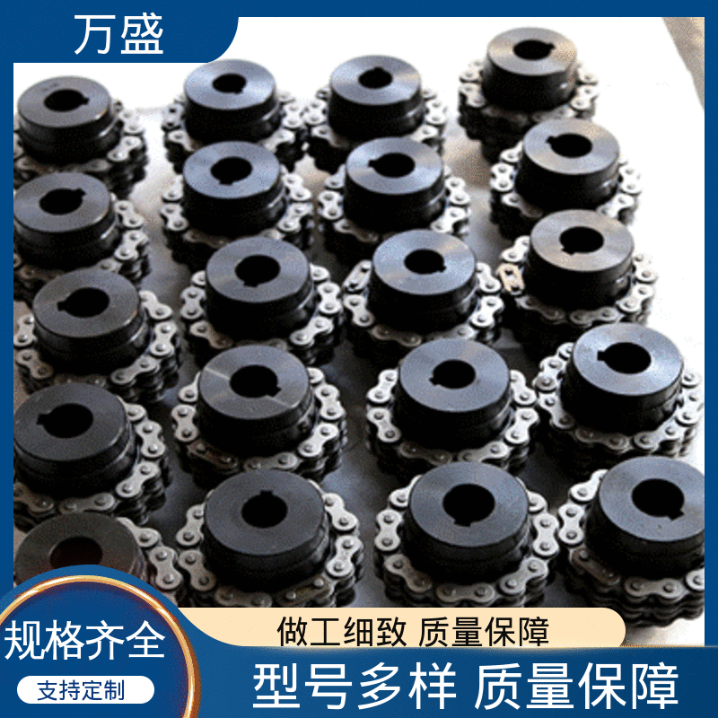 双排滚子链联轴器 耐油性能好 挖掘机专用 GL11 万盛