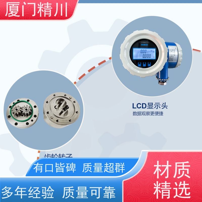 精川 树脂 防腐型齿轮流量计 每台实标合格出厂 有多个真实案例