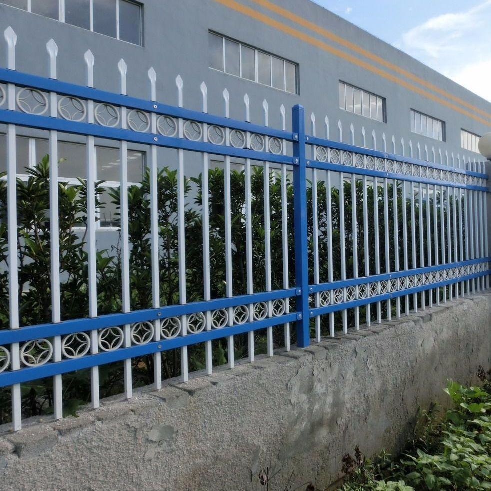 学校锌钢围栏网新型围墙栅栏别墅庭院防护栏杆结实耐用