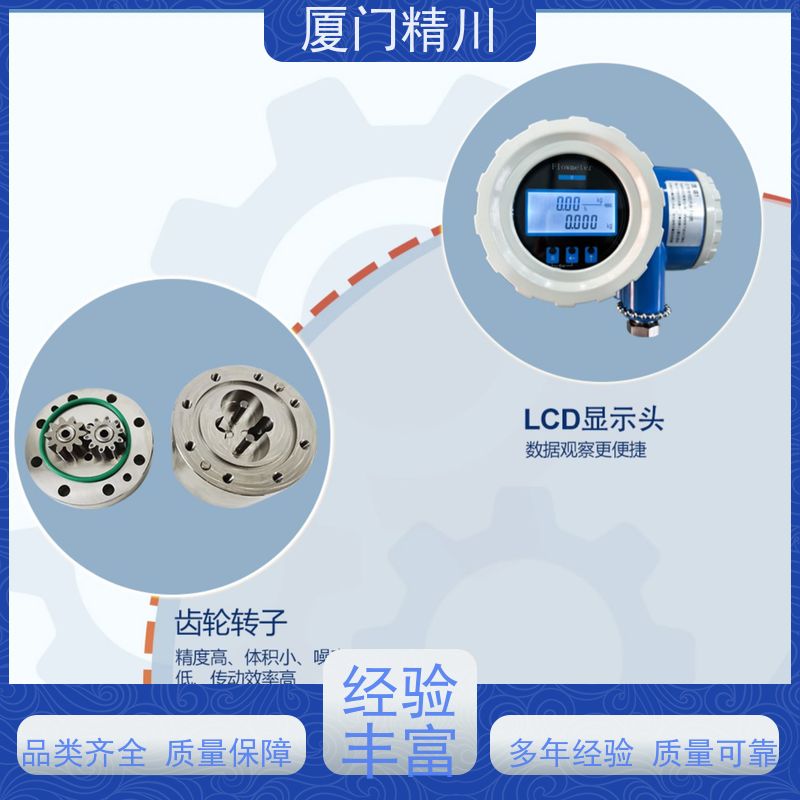 精川股份 润滑系统 防腐型齿轮流量计 适用脉冲流 生产十多年
